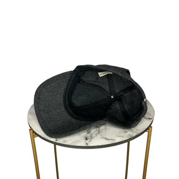 COACH Men's Dark Gray Wool Blend Fragrance Adjustable Dad Hat Logo Baseball Cap - Picture 4 of 7